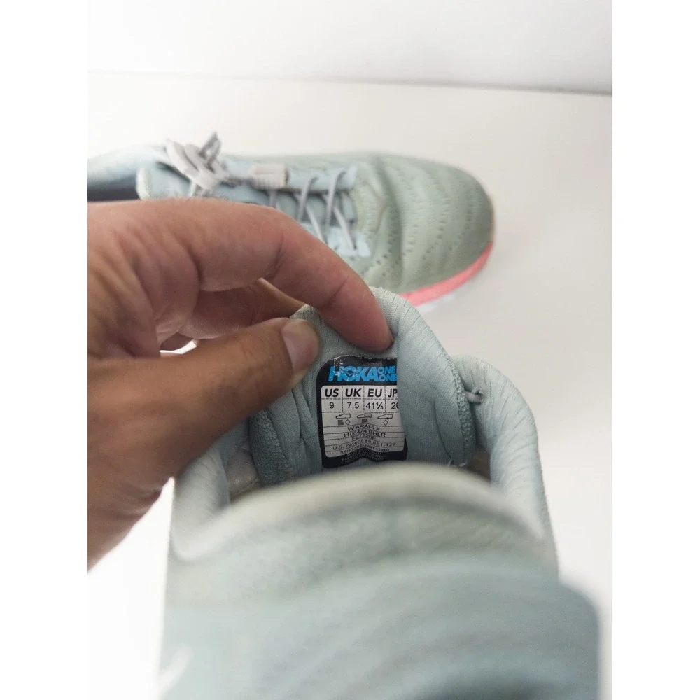 Hoka Arahi 4 Teal Green Shoes Womens‎ US 9 Running Sneakers Drawstring